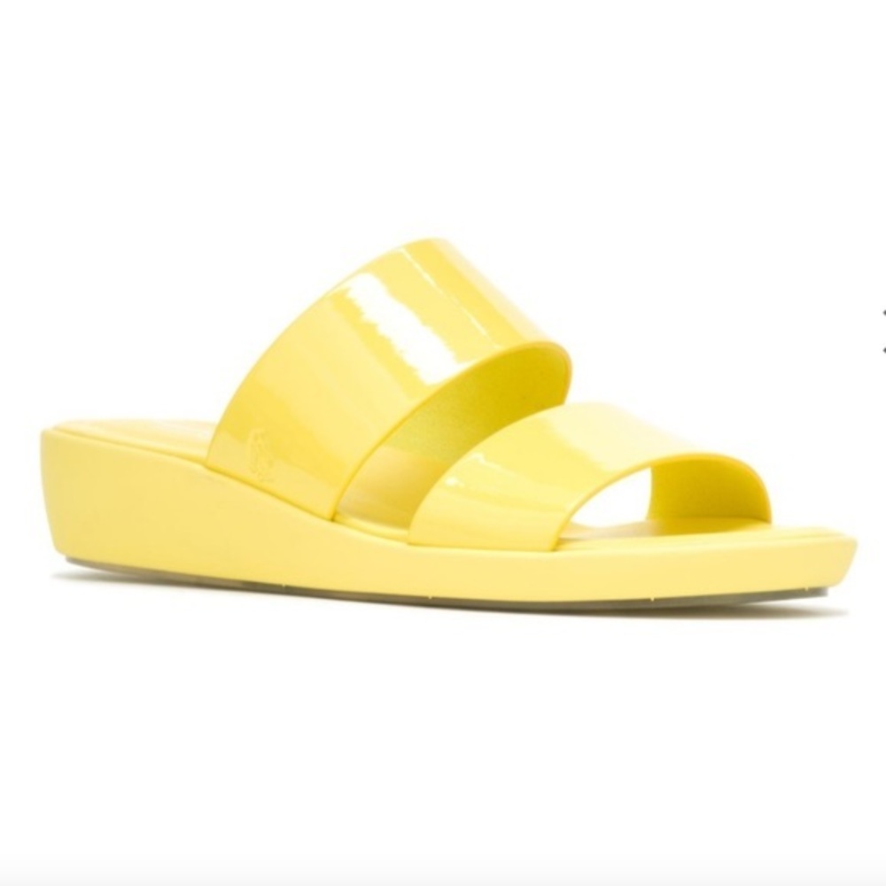 New Hush Puppies Sun Yellow Brite Jells Slide Sandal in size 12